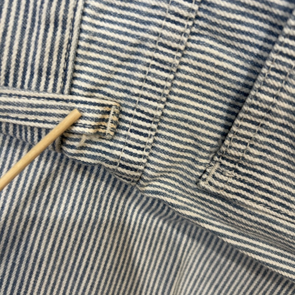 Britannia Women's Jeans *Vintage  Size 14 Pinstripe Railroad Mom Pant Hong Kong - Picture 14 of 16
